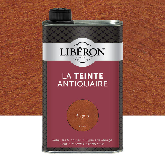 Teinte antiquaire bois durs Acajou Bidon 0.5l