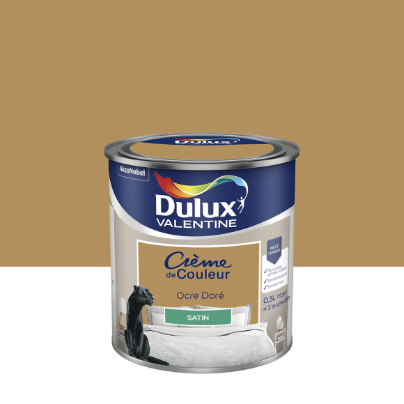 Peinture Crème de Couleur - Ocre Doré - Satin - 05L