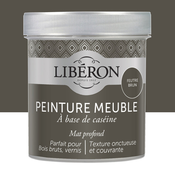 Peinture meuble Caseine - Feutre brun - Mat - 05L