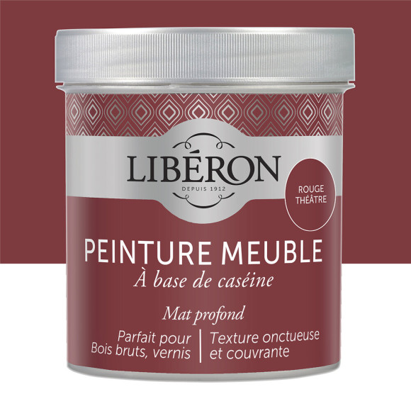 Peinture meuble Caseine - Rouge theâtre - Mat - 05L