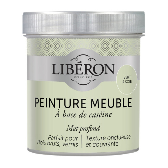 Peinture meuble Caseine - Vert à  Soie - Mat - 05L