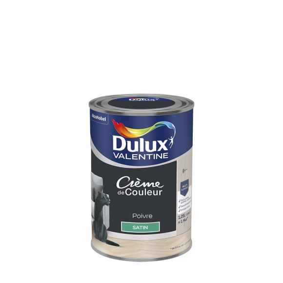 Peinture Crème de Couleur - Poivre - Satin - 125L