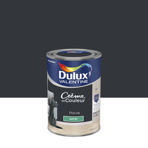 Peinture Crème de Couleur - Poivre - Satin - 125L