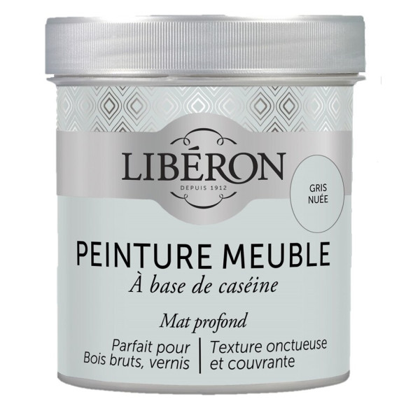 Peinture meuble Caseine - Gris nuee - Mat - 05L