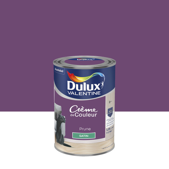 Peinture Crème de Couleur - Prune - Satin - 125L