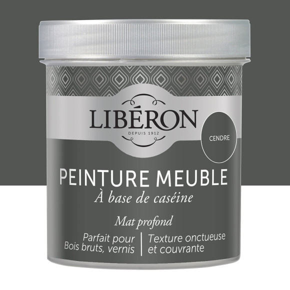 Peinture meuble Caseine - Cendre - Mat - 05L