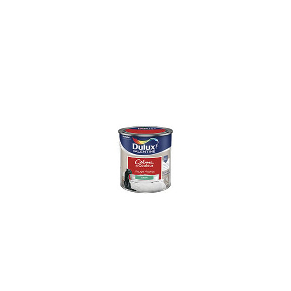 Peinture Crème de Couleur - Rouge Madras - Satin - 05L