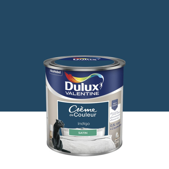 Peinture Crème de Couleur - Indigo - Satin - 05L