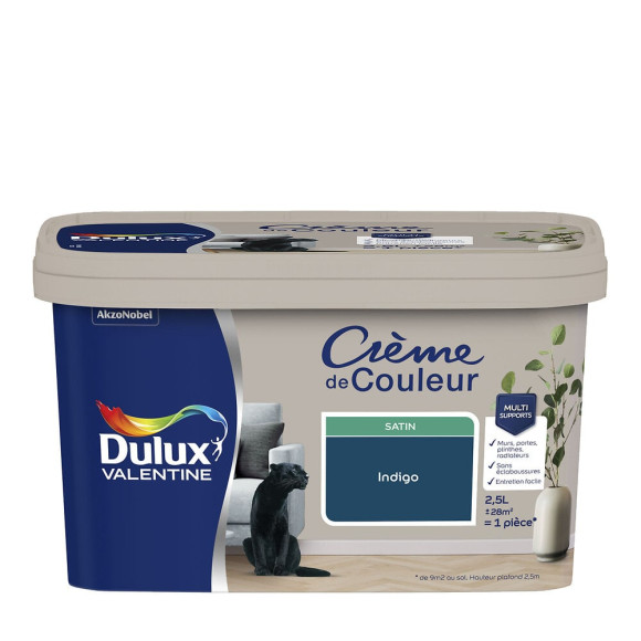 Peinture Crème de Couleur - Indigo - Satin - 25L