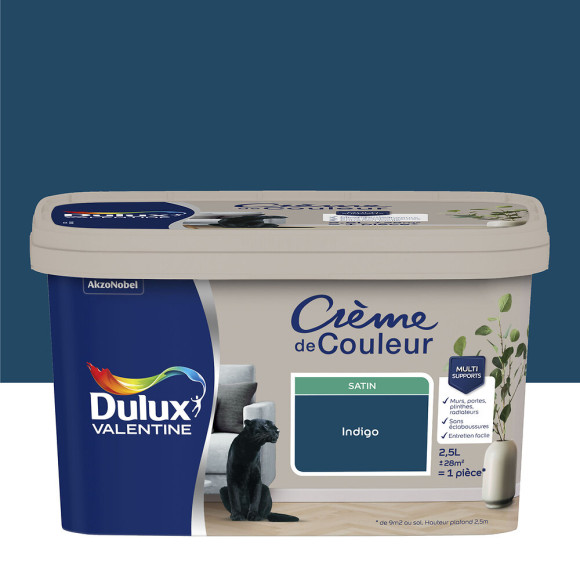 Peinture Crème de Couleur - Indigo - Satin - 25L