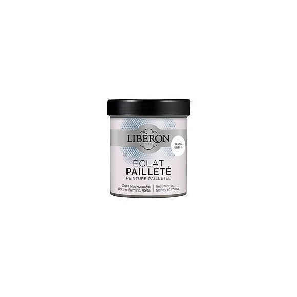 Peinture L'eclat paillete Blanc celeste Pot 0.5l