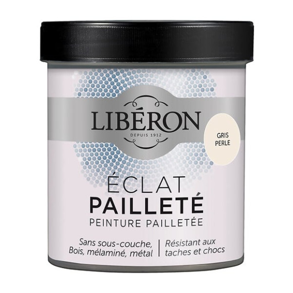 Peinture L'eclat paillete Gris perle Pot 0.5l