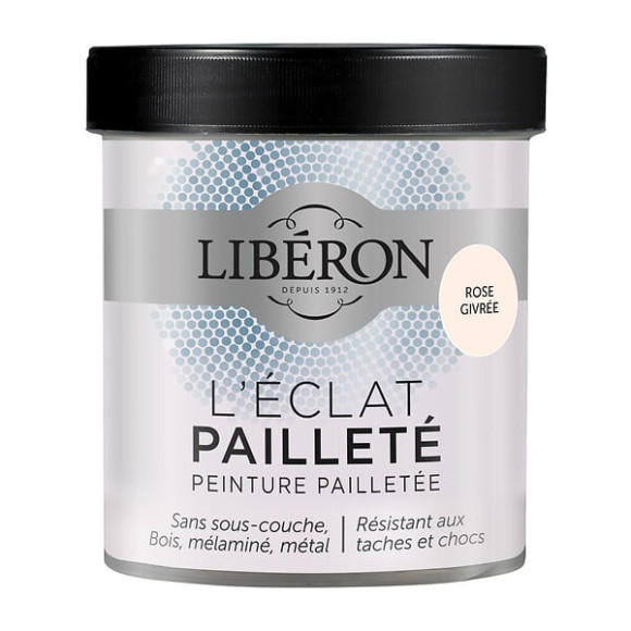 Peinture L'eclat paillete Rose givre Pot 0.5l