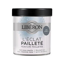 Peinture L'eclat paillete Gris comète Pot 0.5l