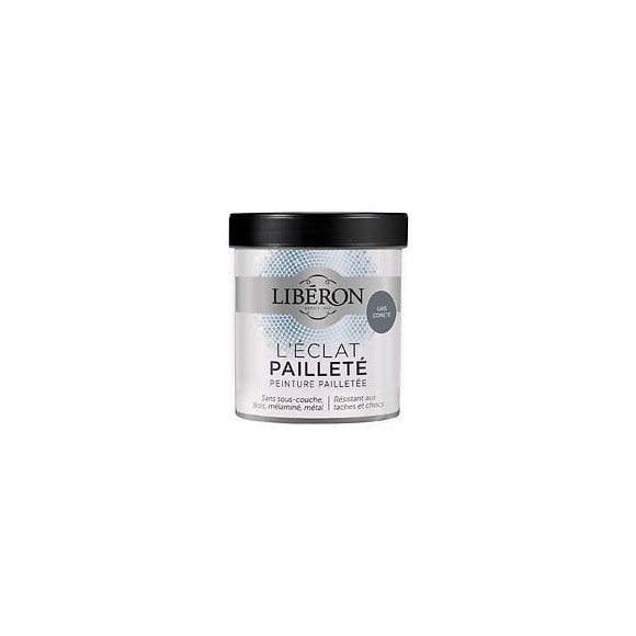 Peinture L'eclat paillete Gris comète Pot 0.5l