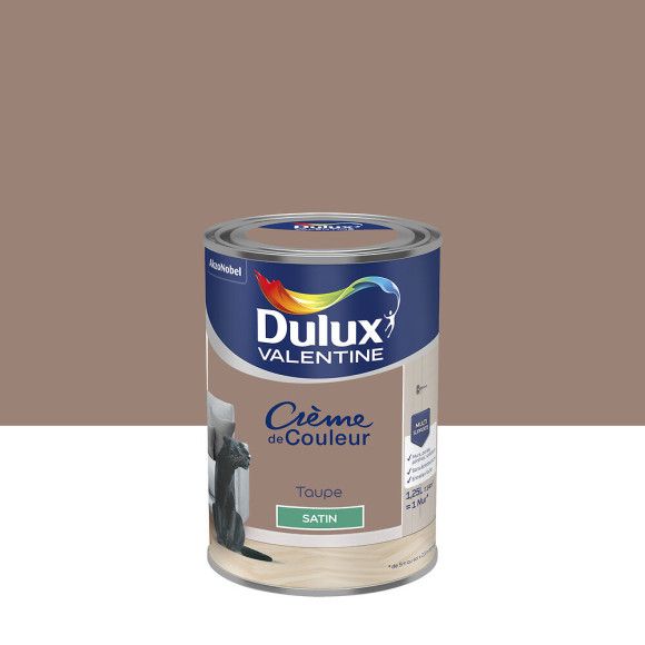 Peinture Crème de Couleur - Taupe - Satin - 125L