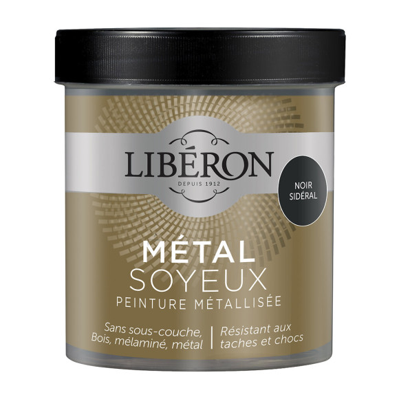 Peinture Le Metal Soyeux Noir sideral Pot 0.5l