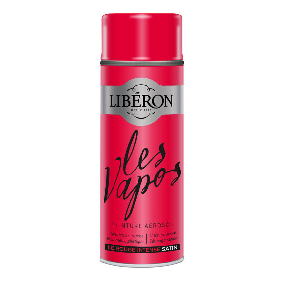 Peinture Les Vapos Satin Le Rouge intense Aerosol 400ml