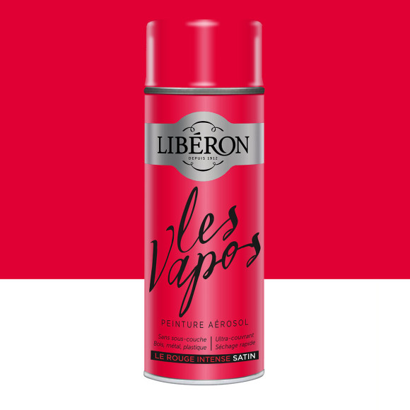 Peinture Les Vapos Satin Le Rouge intense Aerosol 400ml