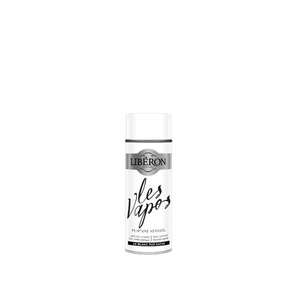 Peinture Les Vapos Satin Le blanc pur Aerosol 400ml