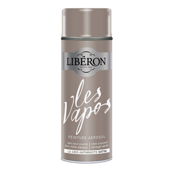 Peinture Les Vapos Satin Le gris Anthracite Aero 400ml