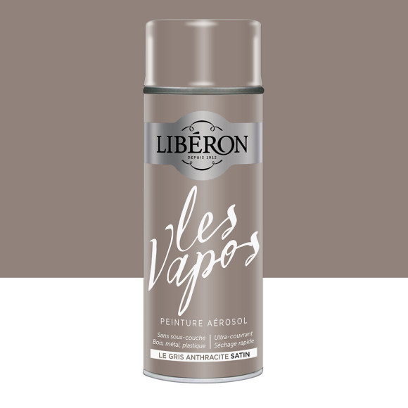 Peinture Les Vapos Satin Le gris Anthracite Aero 400ml