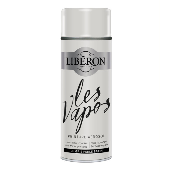 Peinture Les Vapos Satin Le gris perle Aerosol 400ml