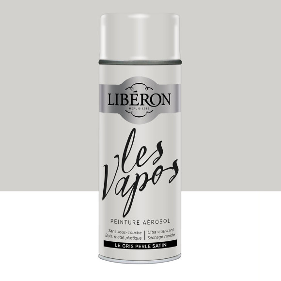 Peinture Les Vapos Satin Le gris perle Aerosol 400ml