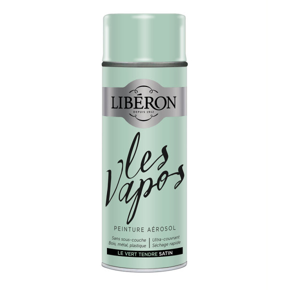 Peinture Les Vapos Satin Le vert tendre Aerosol 400ml