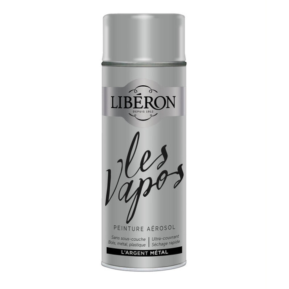 Peinture Les Vapos Metal L'argent Aerosol 400ml