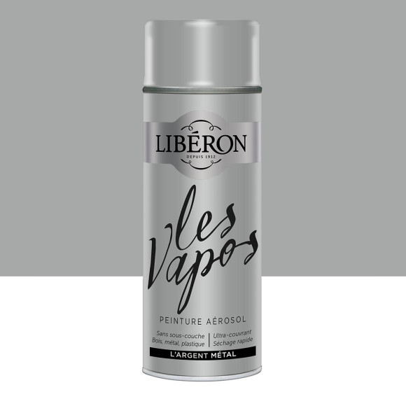 Peinture Les Vapos Metal L'argent Aerosol 400ml