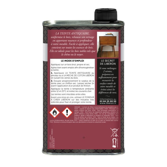 Teinte antiquaire bois durs Chêne fonce Bidon 0.5l