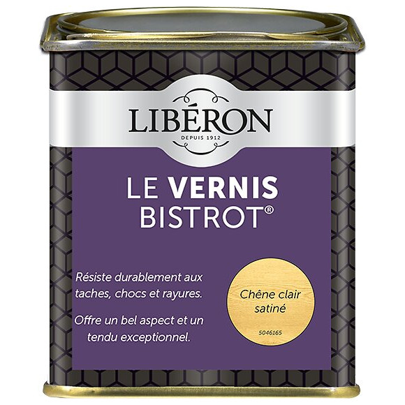 Vernis Bistrot Satin Chêne clair Pot 0.25l