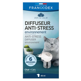 Lot diffuseur anti-stress 48 ml pour chat + recharge a -50%