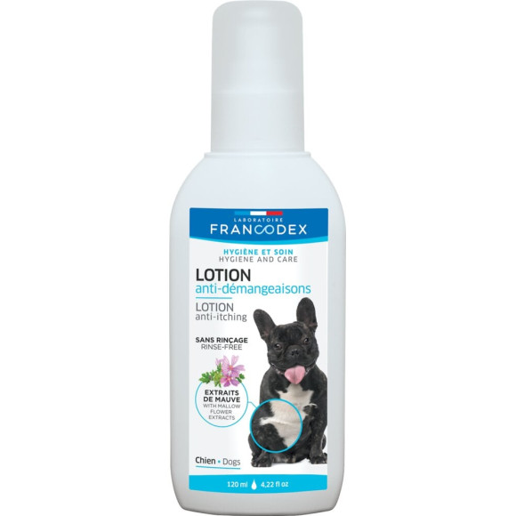 Lotion anti-démangeaisons chien120ml