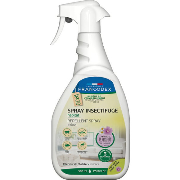 Spray insectifuge de l'environement