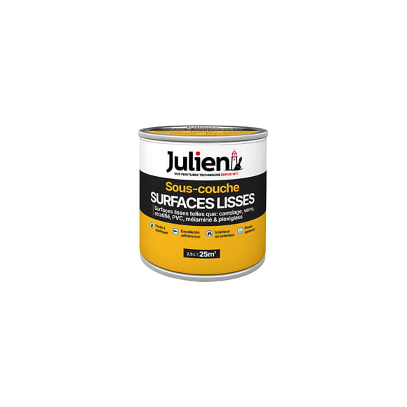 Sous-couche surfaces lisses Julien - Blanc mat - 2.5L