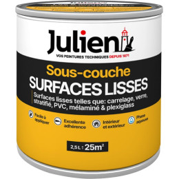 Sous-couche surfaces lisses Julien - Blanc mat - 2.5L