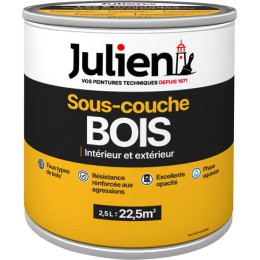 Sous-couche bois interieur-exterieur - Blanc mat - 2.5L