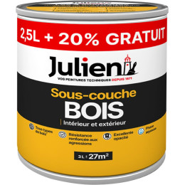 Peinture sous-couche Bois - Blanc - Mat - 3L