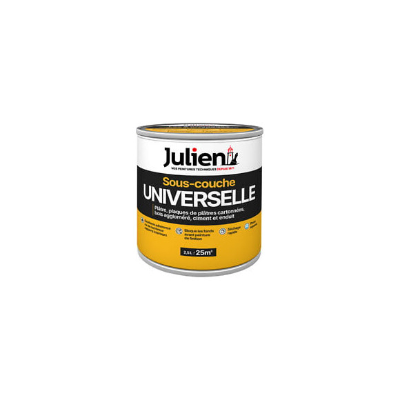 Sous-couche universelle mat blanc Julien 2.5L