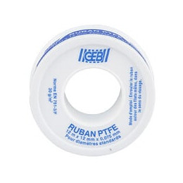 RUBAN PTFE STANDARD 12 mm x 12 m x 0075 - VRAC