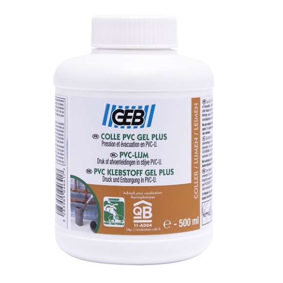 Colle PVC Gel Plus Ppl 500Ml GEB