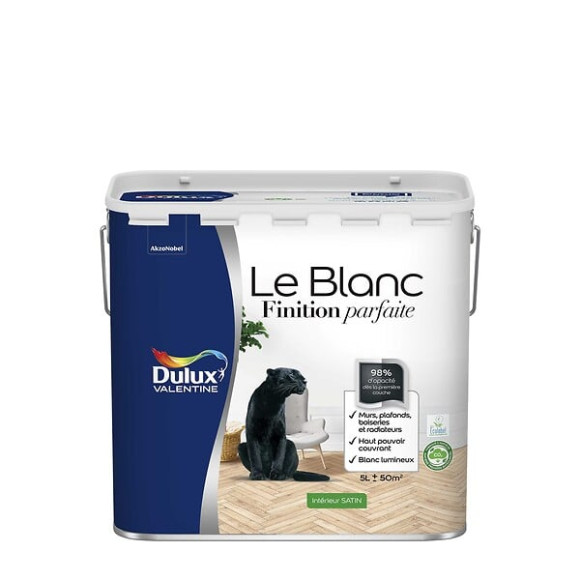 Peinture Le Blanc Finition Parfaite Dulux Valentine Satin 5L