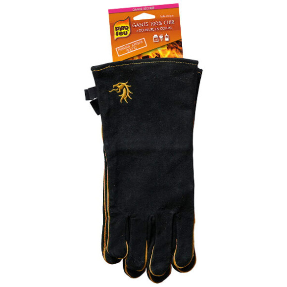 PAIRE DE GANTS EN CUIR ANTI CHALEUR