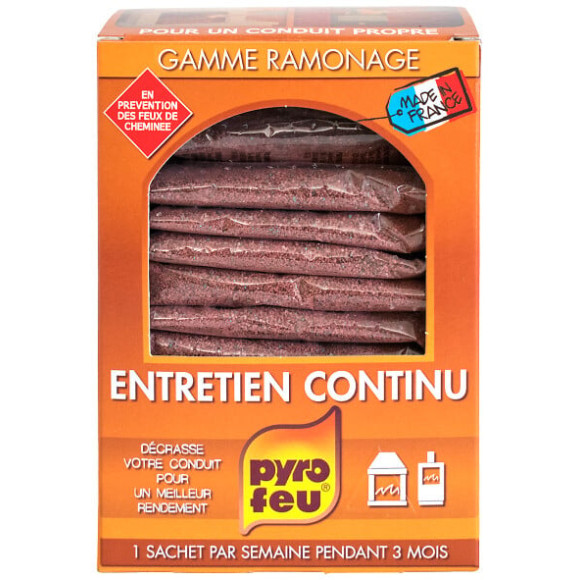 Entretien continu bois charbon 14x70g