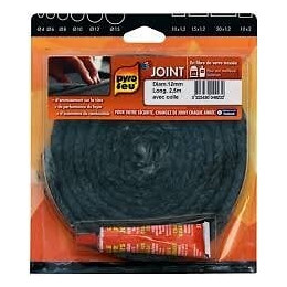 Joint fibre de verre L2.50m diam. 12mm + 1 tube de colle 17ml