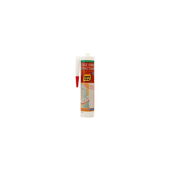 Colle fibre refractaire cartouche 310 ml