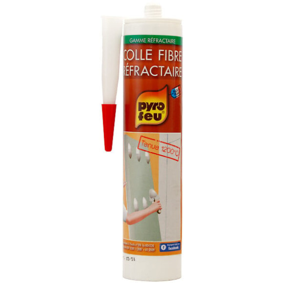 Colle fibre refractaire cartouche 310 ml