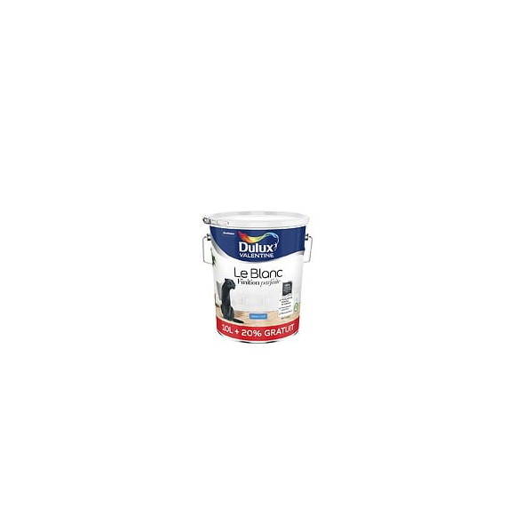 Peinture Le Blanc Finition Parfaite Dulux Valentine Mat 10L+20%